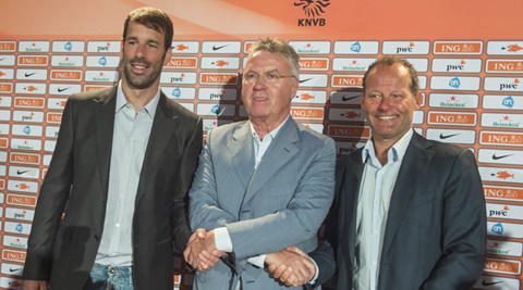 van Nistelrooy with Guus Hiddink and Danny Blind (Source: Reuters) 