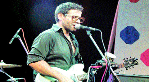Zeid Hamdan at his performance in Delhi.