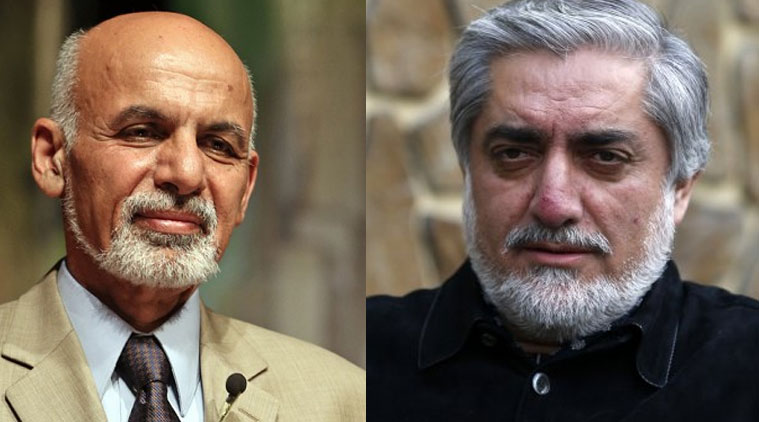 Ashraf Ghani Ahmadzai (Left) and Abdullah Abdullah (Right) were to sign the national unity government deal at the presidential palace at noon local time.