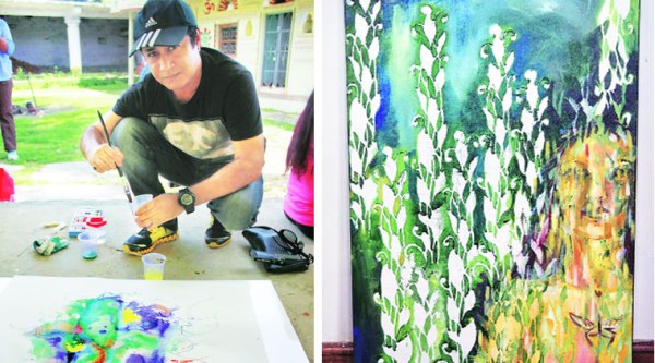 Ritu Kamath’s work inspired by a lady in the village; Niladri Paul’s take on the wilderness 