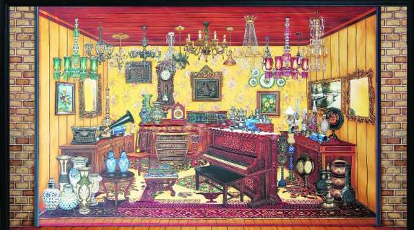 Tina Chandroji draws spaces from memory.