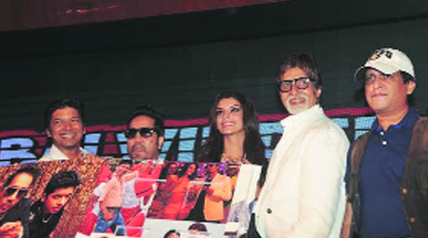 Shaan, Mika Singh, Gabriella Bertante and Amitabh Bachchan