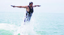Hrithik Roshan trained extensively for the water sking sequence