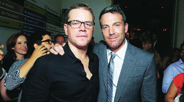 Ben Affleck with childhood friend Matt Damon