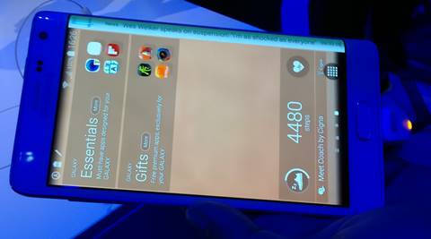 The Galaxy Note Edge adds a new dimension to the phone. (Source: Nandagopal Rajan)