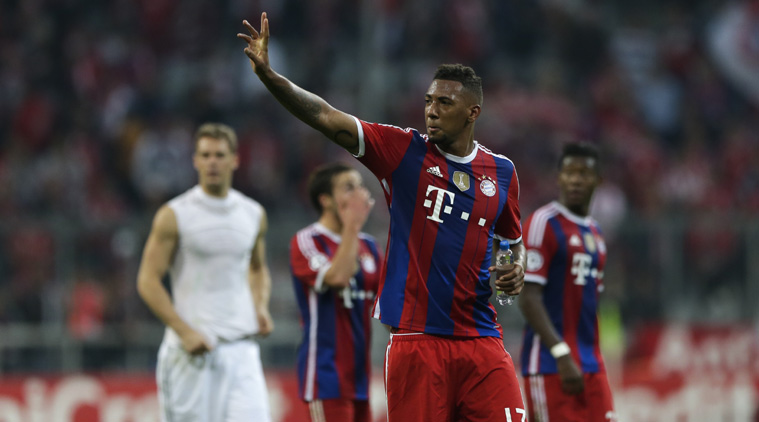 Jerome Boateng's powerful volley bailed out Bayern against City on Wednesday at Allianz Arena.(Source: AP)