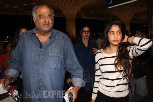 Sridevi, daughters Jhanvi and Khushi jet out of town | Entertainment ...