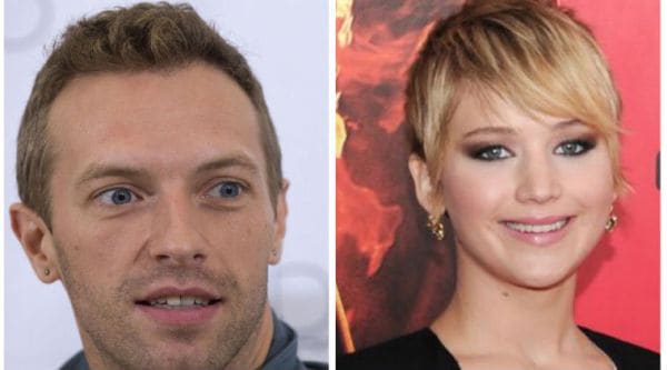 Chris Martin and Jennifer Lawrence dined at posh eatery La Dolce Vita. (Source: Reuters/AP)