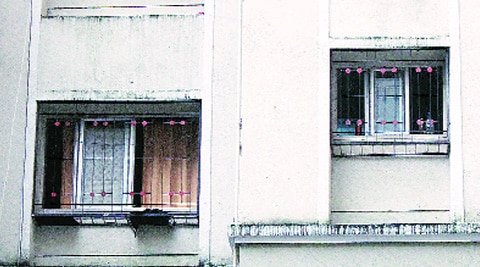 The residence of the deceased sub-inspector in Sion.
