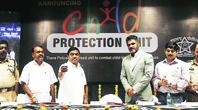 The Child Protection Unit was inaugurated by state’s Home Minister R R Patil on July 17 this year. Actor Sunil Shetty was also present at the function in Thane. (Source: Express photo)