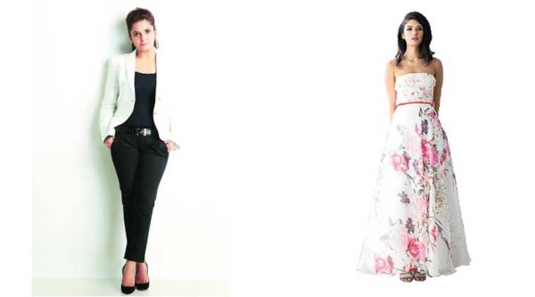 Dubai-based designer Hema Kaul (left) presented her collection ‘Summer Sorbet’ at a show presented by Fashion Scout, a platform to showcase international  design talent, on Friday.