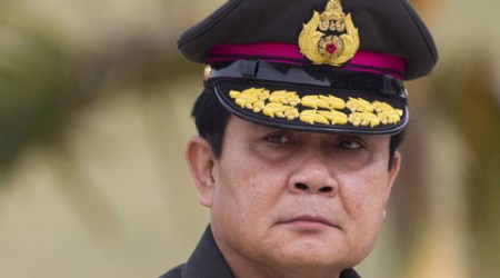 Thailand's army chief Gen Prayuth, seized power in a military coup and became the country's prime minister, the first serving army officer to assume the top office in 22 years. (Source: AP)
