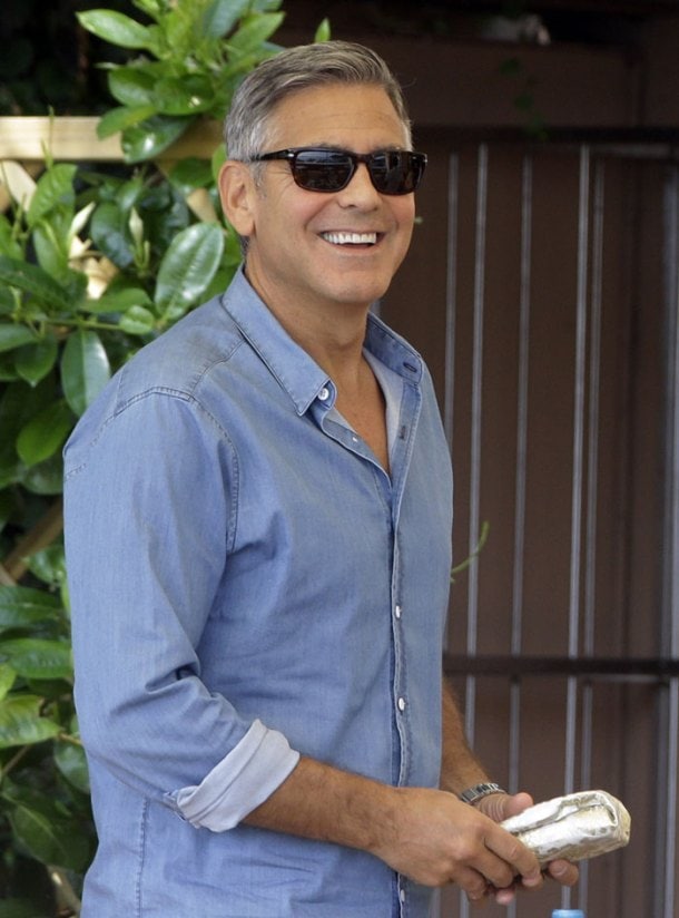 PHOTOS: A day to go! George Clooney, Amal Alamuddin arrive in Venice ...