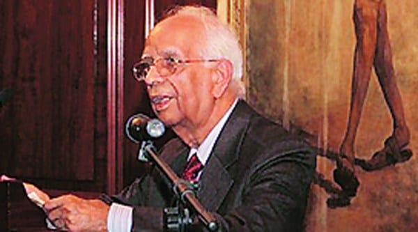 West Bengal Governor Keshari Nath Tripathi at a Kavi Sammelan in London on August 28. Source: WEB SITE OF THE INDIAN MISSION IN LONDON
