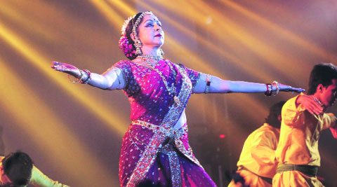 Hema Malini during her performance in the city