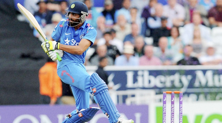 Jadeja's outstanding strike rate of 127.94 is the highest by an India's number seven batsman against England in ODIs (minimum 75). (Source: AP)