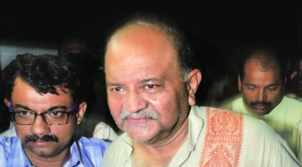 Rajat Majumdar arrives at Salt Lake office of CBI after being produced in Alipore court, in Kolkata, Thursday. 