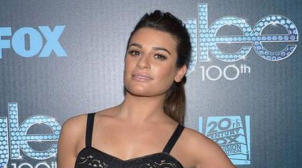 Lea Michele was photographed holding hands with her boyfriend. (Source: AP)