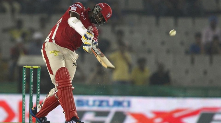 Thesera Perera's counter-attack bailed out Kings XI against the Hobart Hurricanes. (Source: BCCI)