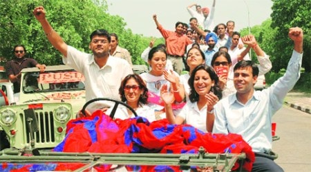 PUSU supporters during a rally at PU.