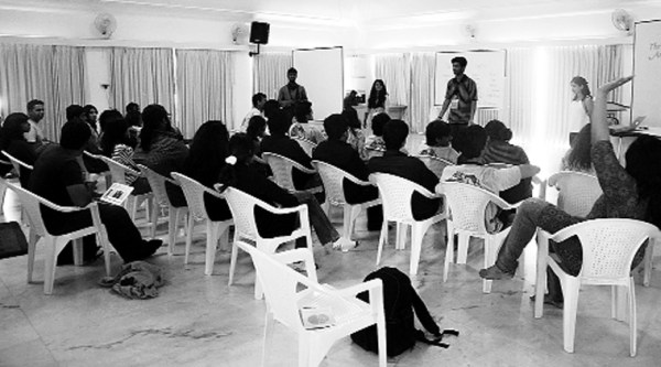 Writers of Pune2Peshawar at a meeting.