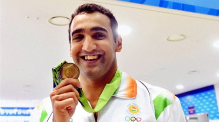 The 25-year-old topped his heats by clocking 28.25s before holding on to the third spot in the final race with a timing of 28.26s. (Source: PTI)