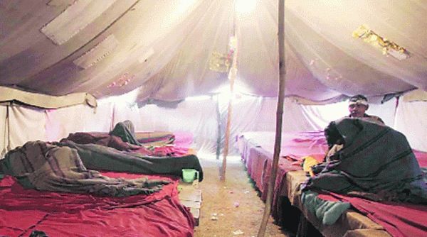 NGOs alleged that there were no sanitation facilities at many of the shelters. (Source: Express archive)