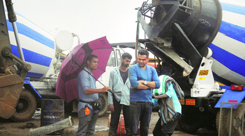 Abhay Deol gauges his  moves before getting into action on the sets  of SNAFU