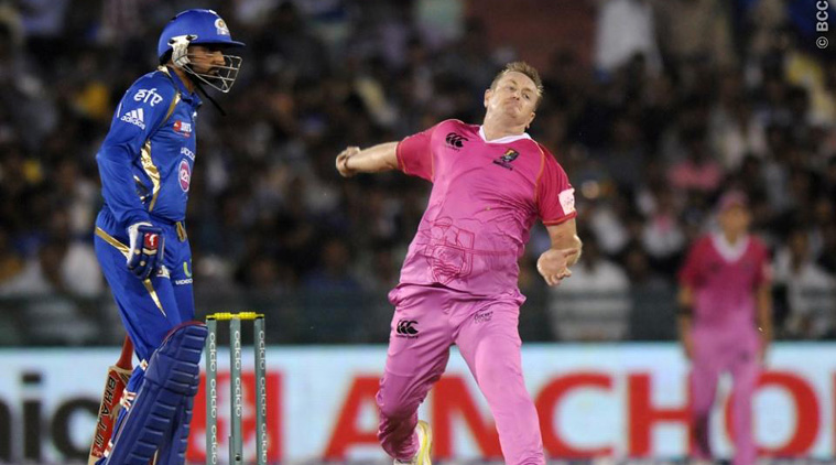 Styris picked up 3 important wickets and left Mumbai reeling at 3/34. (Source:BCCI) 