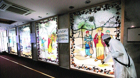 Through paintings, murals and videos, the museum tells the stories of Sikh gurus.