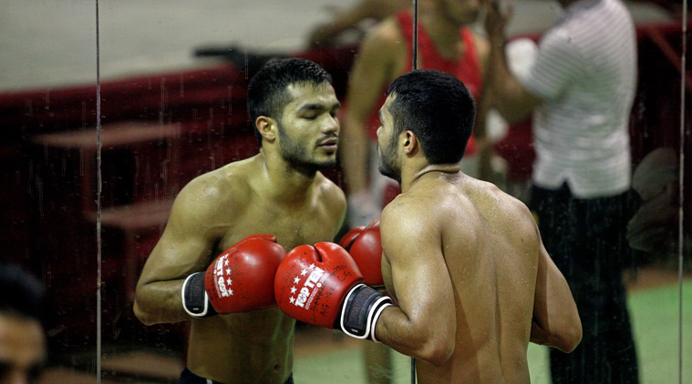 Vikas Krishan Yadav still hasn’t recovered from the heartbreak he suffered two years ago at London’s ExCel Arena (Source: Express Photo by Kamleshwar Singh)