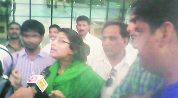 Harried passengers at the airport on Friday.