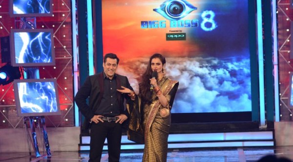 Rekha with Salman Khan