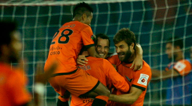 With the win, Dymanos are now on fourth spot in the table with five points. (Express Photo by Praveen Khanna)