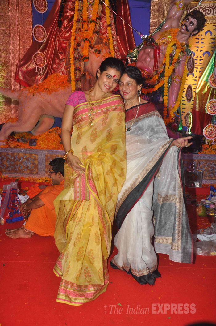 Kajol Celebrates Durga Puja With Daughter Nysa Son Yug Entertainment Kajol Celebrates Durga Puja With Daughter Nysa Son Yug Entertainment