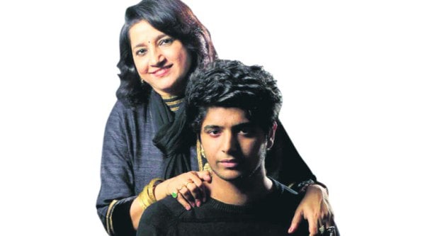 Kavita Seth and  son Kanishk