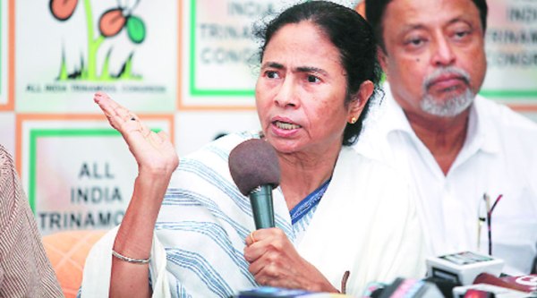 At TMC Bhavan, in Kolkata, Friday.