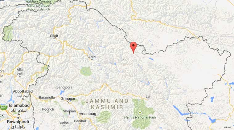 Siachen, avalanche, siachen avalanche, avalanche news,Siachen Glacier (Source: Google Maps)