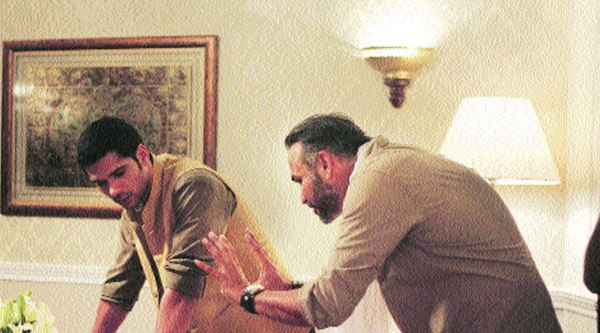 Neil Bhoopalam with director Abhinay Deo