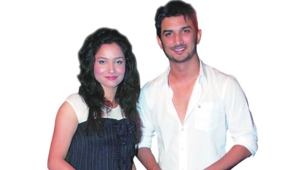 Sushant Singh Rajput with Ankita Lokhande