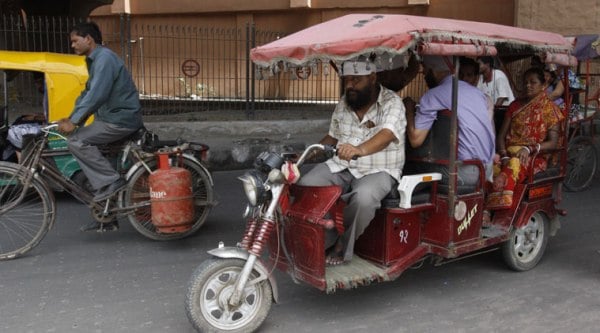 The Delhi High Court had put a ban on plying of e-rickshaws due to safety issues. (Source: Express photo)