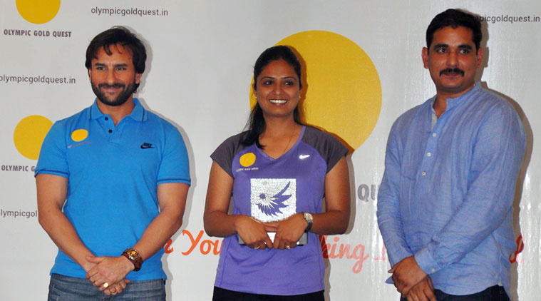 National award-winning actor Saif Ali Khan has been named the brand ambassador of Olympic Gold Quest. (Source: Varinder Chawla) 