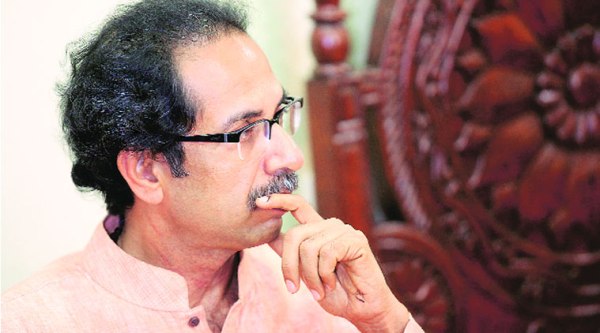 Uddhav in Mumbai shortly after the poll results.