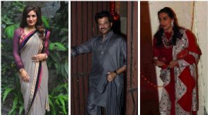 Raveena Tandon, Anil Kapoor, wife Sunita in Diwali mode