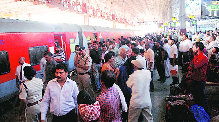As many as 25 of the 80 tatkal seats in Mumbai-New Delhi Rajdhani are being allotted through dynamic pricing. (Source: Express photo)