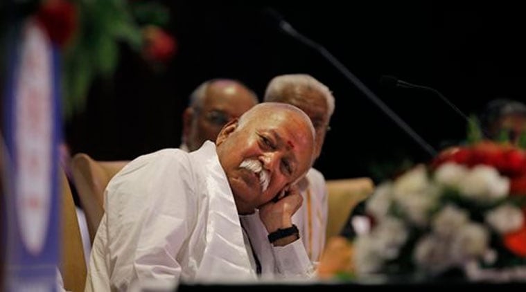 RSS chief Mohan Bhagwat. (Source: AP photo)