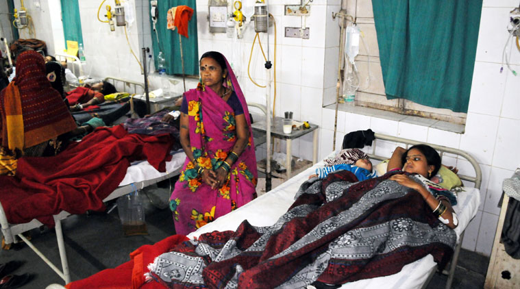 ndian women who underwent sterilization surgeries receive treatment at the CIMS hospital in Bilaspur, in the central Indian state of Chhattisgarh, Tuesday, Nov. 11, 2014. Eight Indian women have died and more than a dozen others in critical condition Tuesday after undergoing sterilization surgeries in a free government-run program to help slow the country's population growth. A total of 83 women, all poor villagers under the age of 32, had the operations Saturday in a hospital outside Bilaspur city. Each of the women had received a payment of 600 rupees, or about $10, to participate in the program, said the state's chief medical officer, Dr. S.K. Mandal. (Source: AP)