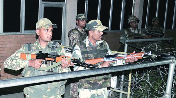 High alert on the Indian side of the border Sunday