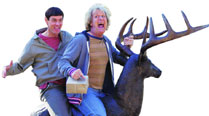 L-R: Jim Carrey and Jeff Daniels from the 1994 hit, Dumb and Dumber
