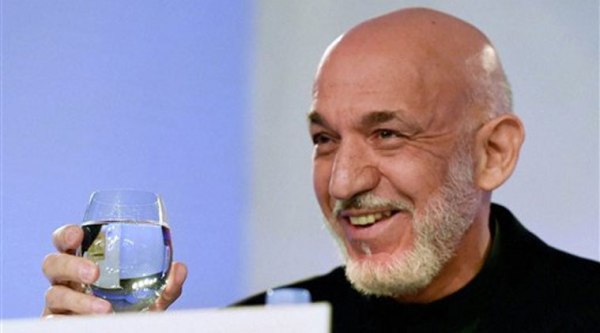 Former President of Afghanistan, Hamid Karzai at the Hindustan Times Leadership Summit in New Delhi on Friday. (PTI Photo)